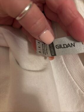 Gildan White Crew Neck Kids Short Sleeve Tee